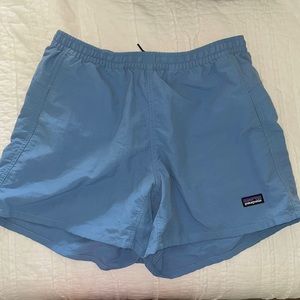 Patagonia Blue Barely Baggies Unlined Nylon Swim Shorts Size Medium